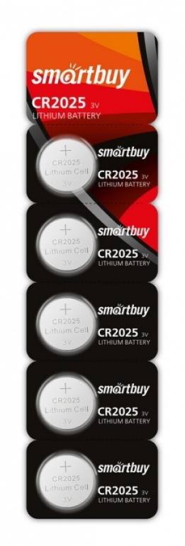 Элемент питания SmartBuy CR2025 Lithium бл 5 SBBL-2025-5B — купить по низкой цене в интернет-магазине ОНЛАЙН ТРЕЙД.РУ