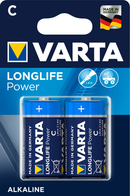 Элемент питания Varta Longlife Power LR14 C бл 2 - Изображение 1