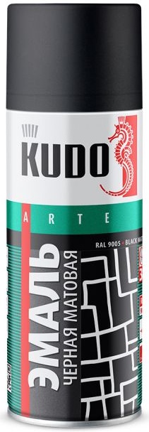 Эмаль универсальная черная матовая, KUDO KU-1102 — купить в интернет-магазине ОНЛАЙН ТРЕЙД.РУ