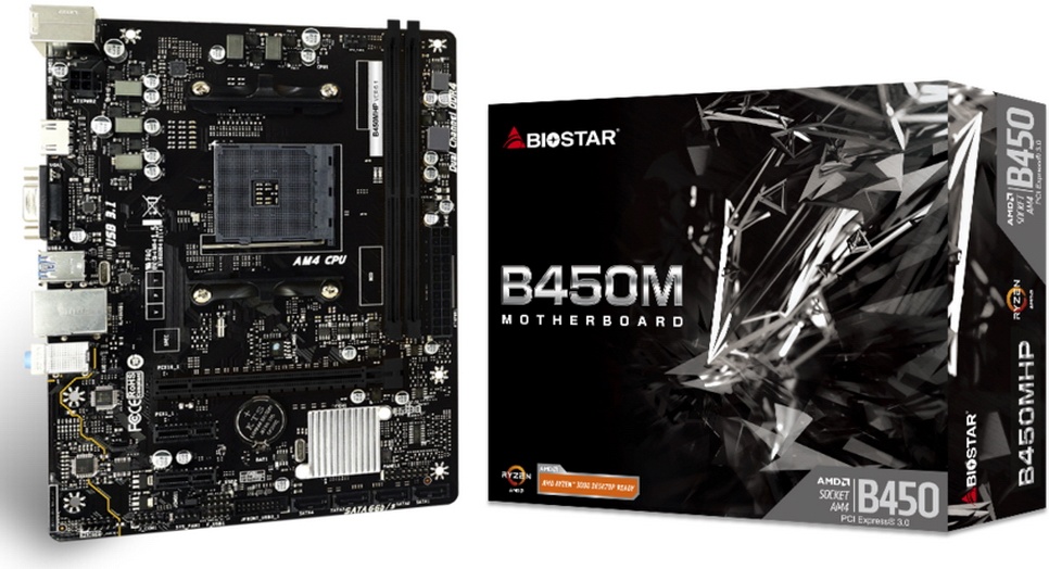 Материнская плата Biostar B450MHP (AM4, mATX)- купить по выгодной цене в интернет-магазине ОНЛАЙН ТРЕЙД.РУ Саратов