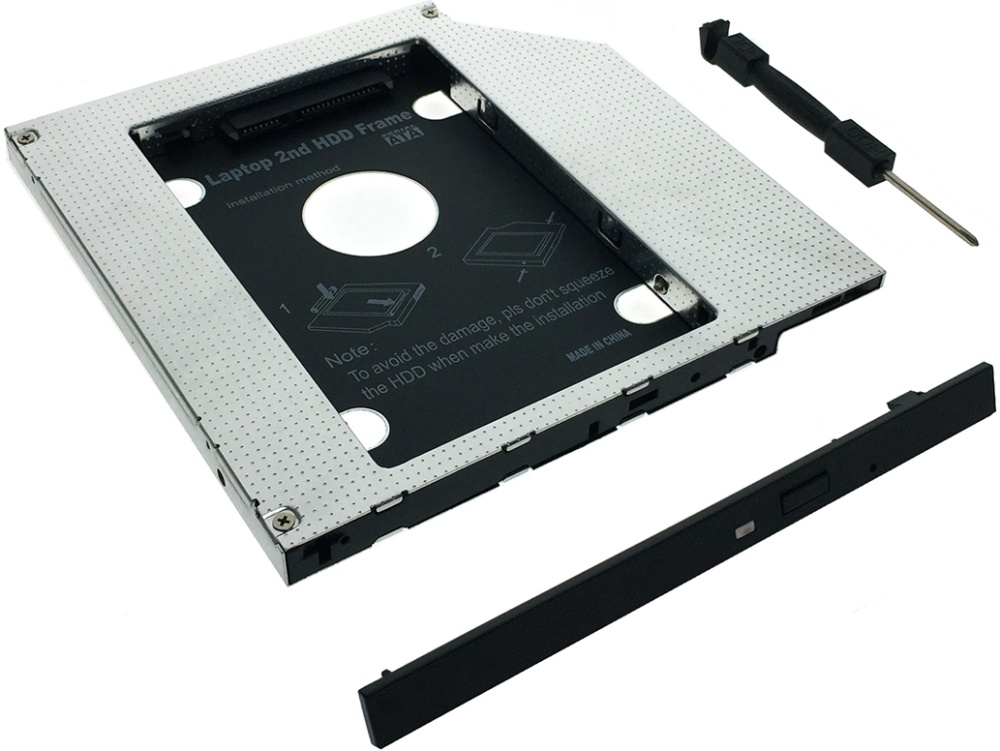 Сменный бокс (optibay) для HDD 2.5 Espada SS95, металл/пластик, черный ...