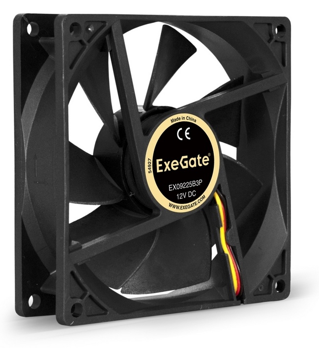 Вентилятор для корпуса ExeGate EX09225B3P 92x92x25 мм EX288926RUS- низкая цена, доставка или самовывоз по Екатеринбургу. Вентилятор для корпуса Эксегейт EX09225B3P 92x92x25 мм EX288926RUS купить в интернет магазине ОНЛАЙН ТРЕЙД.РУ