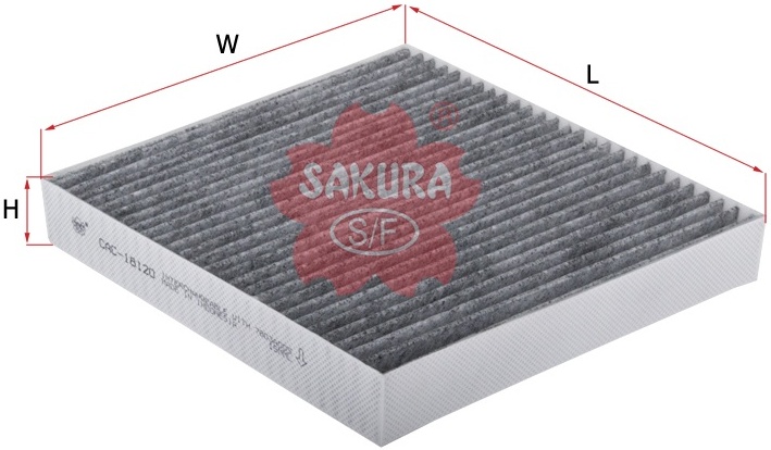 Фильтр салонный угольный SAKURA CAC18120 — купить по низкой цене в интернет-магазине ОНЛАЙН ТРЕЙД.РУ