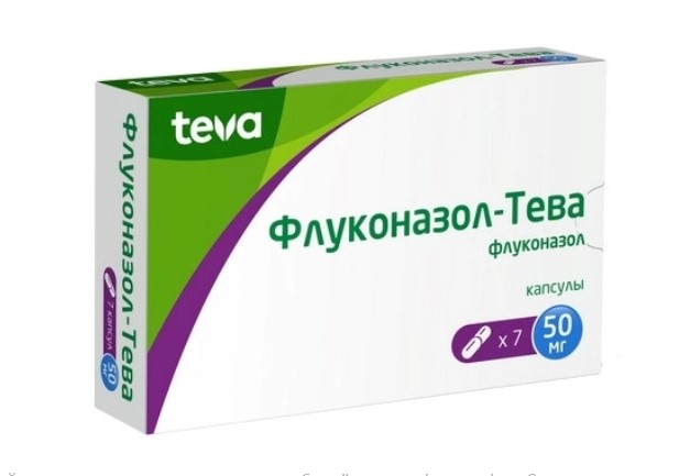Лекарственное средство Флуконазол-Тева капс. 50мг № 7 (TEVA .