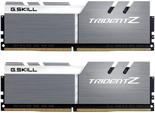 Оперативная память G.Skill DDR4 32Gb (2x16Gb) 3200MHz pc-25600 Trident Z Silver-White (F4-3200C16D-32GTZSW)- низкая цена, доставка или самовывоз по Краснодару. Оперативная память Джи Скил DDR4 32Gb (2x16Gb) 3200MHz pc-25600 Trident Z Silver-White (F4-3200C16D-32GTZSW) купить в интернет магазине ОНЛАЙН ТРЕЙД.РУ