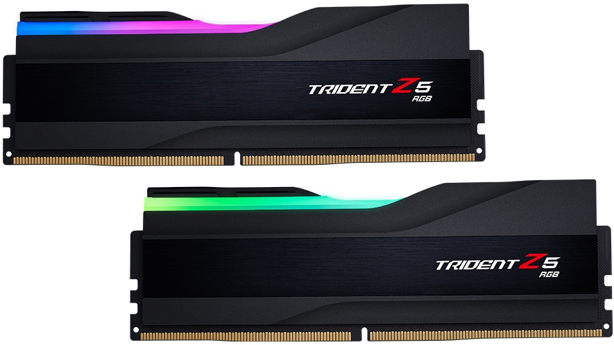 Купить оперативная память DDR5 G.Skill Trident Z5 RGB 64GB (2x32GB) 6400MHz CL32 (32-39-39-102) 1.4V Black (F5-6400J3239G32GX2-TZ5RK) в интернет-магазине ОНЛАЙН ТРЕЙД.РУ
