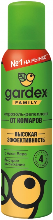 Аэрозоль GARDEX FAMILY от комаров, 150 мл 4640016740024 — купить в интернет-магазине ОНЛАЙН ТРЕЙД.РУ