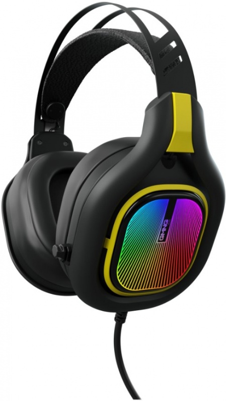 Гарнитура Оклик GMNG HS-L630G черный/желтый 2.2м мониторные (1533561 ...