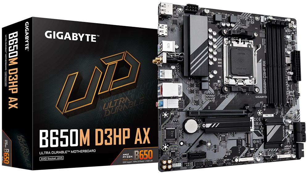 Материнская плата GIGABYTE B650M D3HP AX (AM5, mATX) — купить по