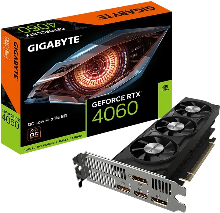 Видеокарта GIGABYTE GeForce RTX 4060 OC Low Profile 8G GV-N4060OC-8GL - купить по выгодной цене в интернет-магазине ОНЛАЙН ТРЕЙД.РУ Саратов