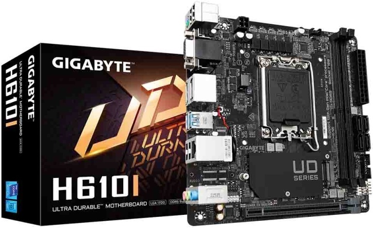 Материнская плата GIGABYTE H610I (LGA1700, mini-ITX) — купить по низкой цене в интернет-магазине ОНЛАЙН ТРЕЙД.РУ