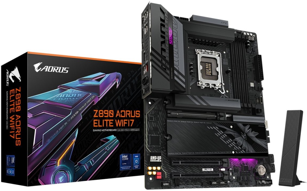 Материнская плата GIGABYTE Z890 AORUS ELITE WIFI7 (LGA1851, ATX) — купить в интернет-магазине ОНЛАЙН ТРЕЙД.РУ