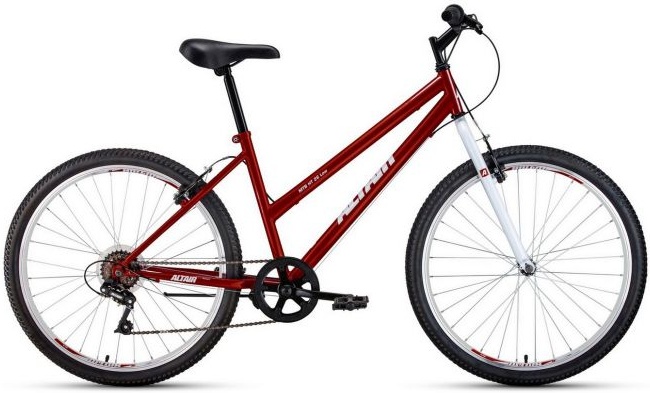 Горный велосипед ALTAIR MTB HT 26 low 2021, красный/белый, рост 17 — купить в интернет-магазине ОНЛАЙН ТРЕЙД.РУ