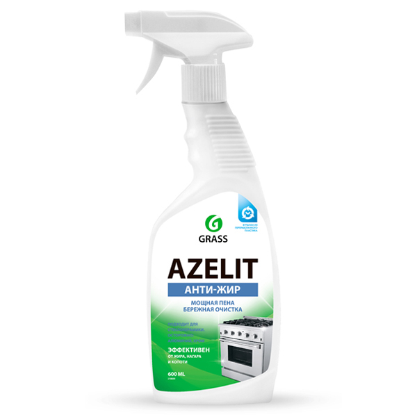 Чистящий спрей GRASS AZELIT Азелит анти-жир, улучшенная формула, 600 мл 4607072197537 — купить в интернет-магазине ОНЛАЙН ТРЕЙД.РУ