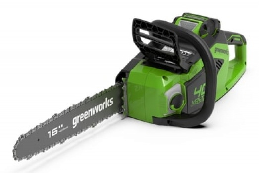 Пила цепная аккумуляторная GreenWorks GD40CS18, 40V, 40 см, бесщеточная, до 1,8 