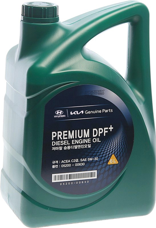 Моторное масло HYUNDAI/KIA Premium DPF+ 5W-30 синтетическое 6 л 05200-00630 - низкая цена, доставка или самовывоз по Нижнему Новгороду. Моторное масло HYUNDAI/KIA Premium DPF+ 5W-30 синтетическое 6 л купить в интернет магазине ОНЛАЙН ТРЕЙД.РУ