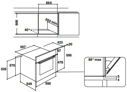 Духовой шкаф электрический indesit ifw 65y0 j bl