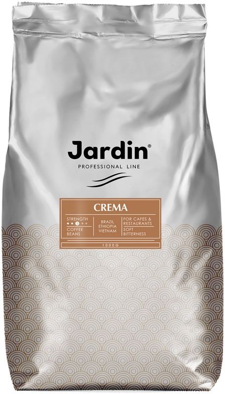 Кофе в зернах JARDIN Crema, 1 кг, промышленная упаковка ОТ0846-06-0 — купить в интернет-магазине ОНЛАЙН ТРЕЙД.РУ