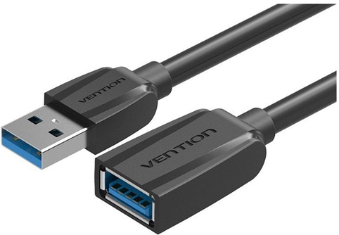 Кабель-удлинитель VENTION USB 3.0 AM/AF - 0.5м Black Edition VAS-A45-B050 — купить по низкой цене в интернет-магазине ОНЛАЙН ТРЕЙД.РУ