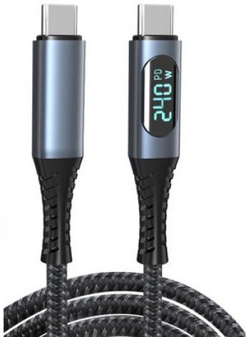 Кабель USB Type C - USB Type C USB4 40G 240Вт KS-is KS-715B-1 — купить в интернет-магазине ОНЛАЙН ТРЕЙД.РУ