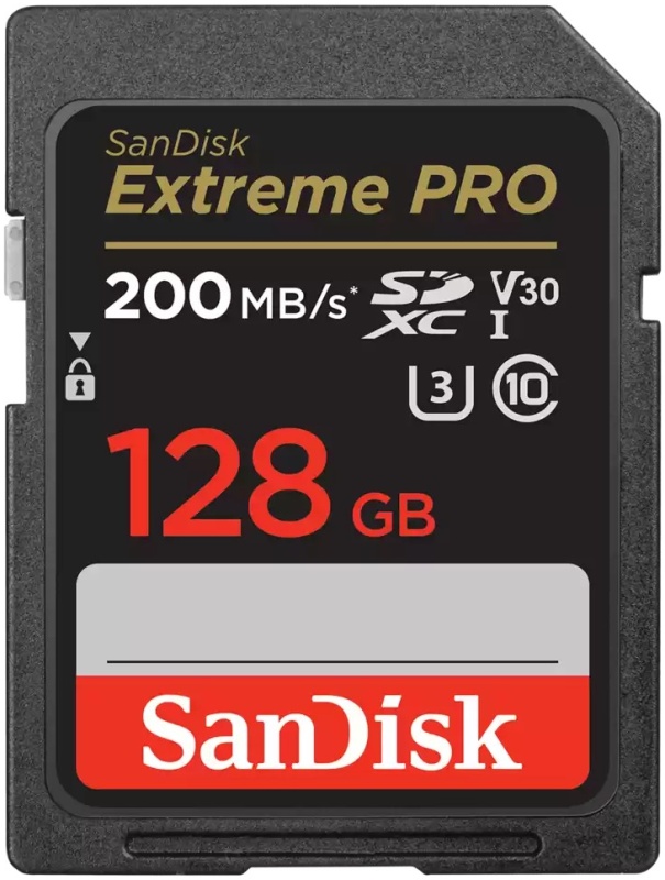 Карта памяти SanDisk Extreme Pro SDXC UHS-I U3 V30 128Gb (200/90 MB/s) - Изображение 2