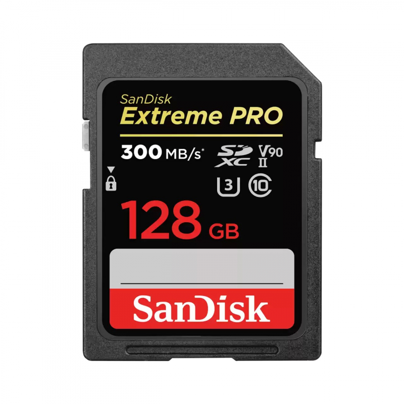 Карта памяти 128Gb SanDisk Extreme Pro SDXC UHS-II U3 (300/260 MB/s) - Изображение 2