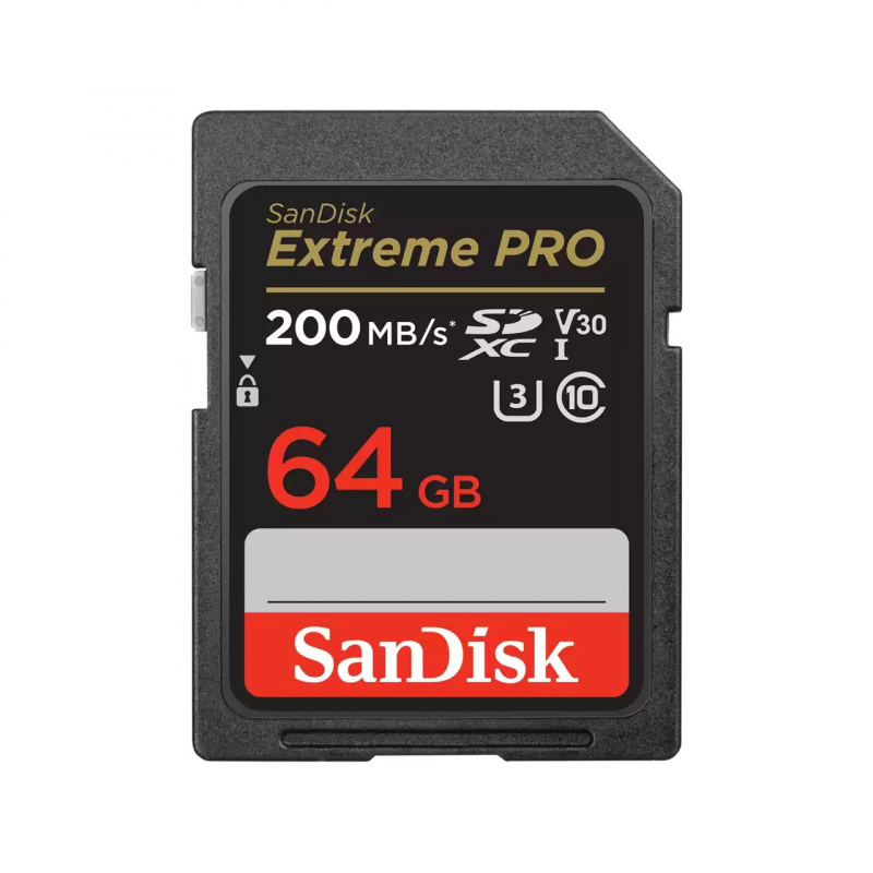 Карта памяти SanDisk Extreme Pro SDXC UHS-I U3 V30 64Gb (200/90 MB/s) - Изображение 2