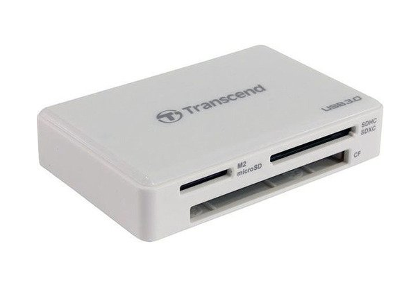 Картридер Transcend TS-RDF8W2 All-in-1 USB 3.1 white - Изображение 1