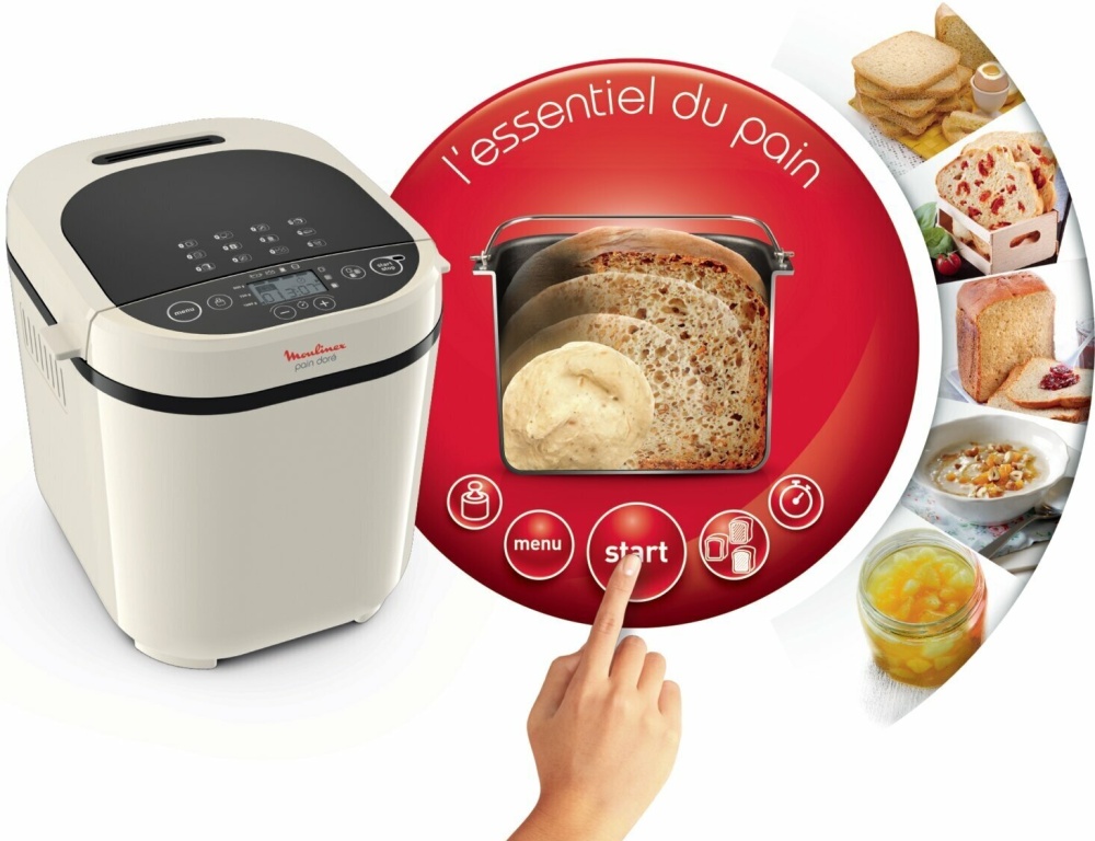 Хлебопечь Moulinex OW 210 белый OW210130 — купить по низкой цене в ...