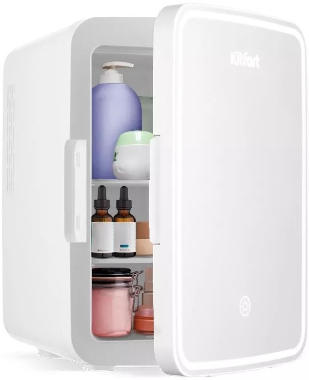 Холодильник для косметики Kitfort КТ-3162 белый- купить по выгодной цене в интернет-магазине ОНЛАЙН ТРЕЙД.РУ Тула