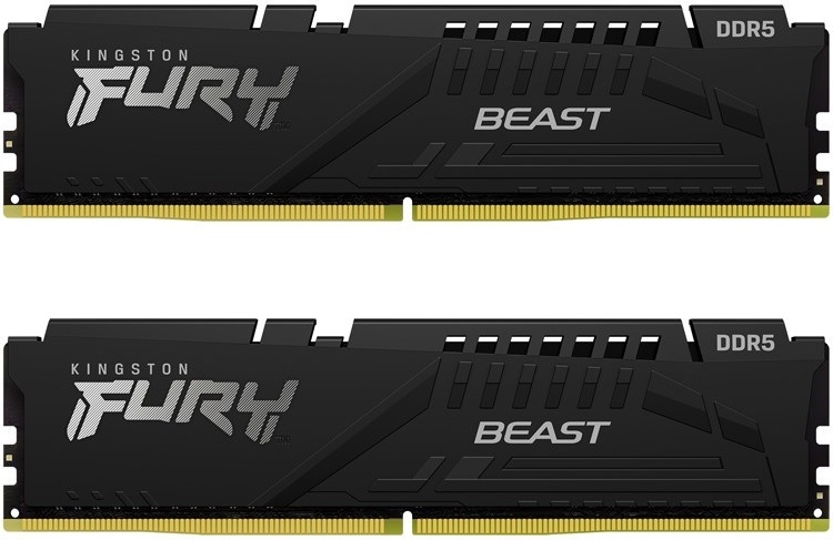 Оперативная память Kingston DDR5 32Gb (2x16Gb) 6000MHz pc-48000 FURY Beast Black (KF560C40BBK2-32)- купить по выгодной цене в интернет-магазине ОНЛАЙН ТРЕЙД.РУ Пенза
