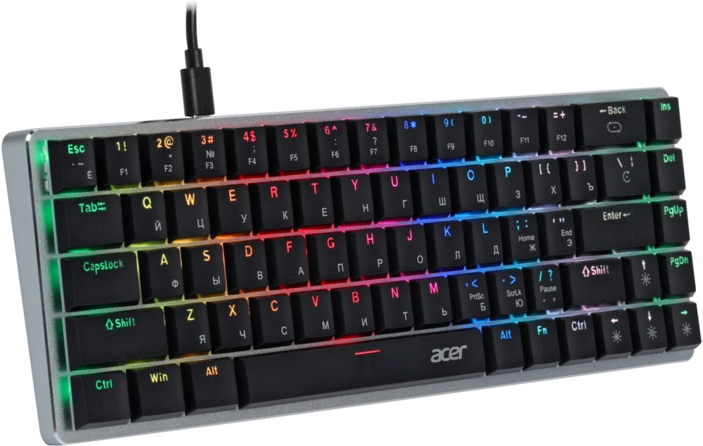 Клавиатура Acer OKW302 (серебристый/черный) ZL.KBDCC.01C — купить по ...