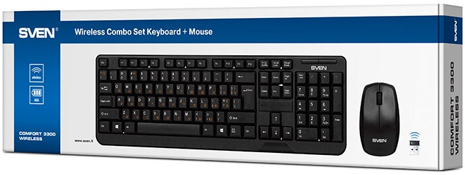 Клавиатура и мышь беспроводные SVEN Comfort 3300 Wireless (SV ...