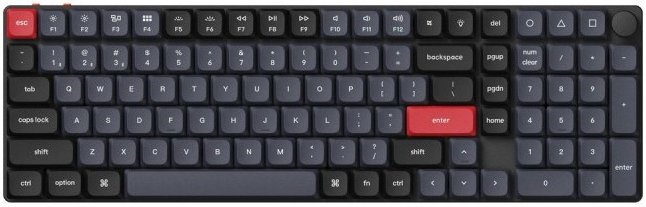 Клавиатура Keychron K17 Pro беспроводная Gateron low profile Red Switch (K17P-H2) — купить в интернет-магазине ОНЛАЙН ТРЕЙД.РУ