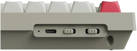 Клавиатура Keychron V6 Max, Brown Switches, беспроводная, Retro (V6M-R3 ...