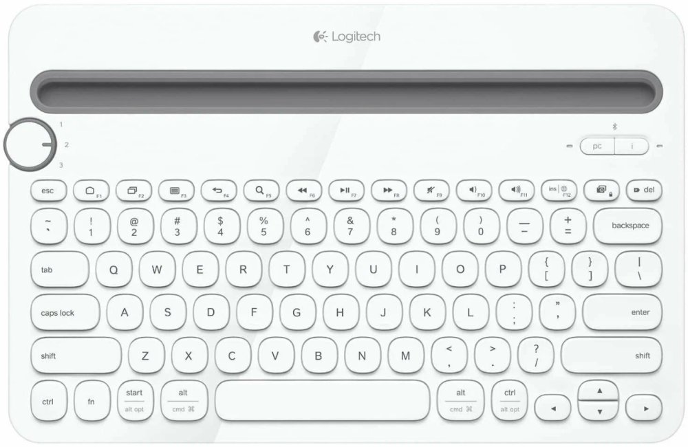 Logitech K480 Bluetooth Multi Device Keyboard White 920 006375
