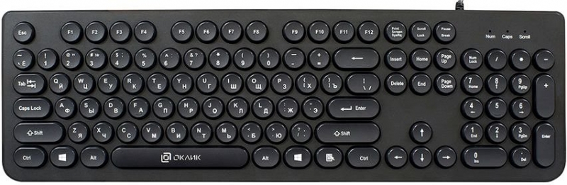 Клавиатура Oklick 400MR черный USB slim 1070512 — купить в интернет-магазине ОНЛАЙН ТРЕЙД.РУ
