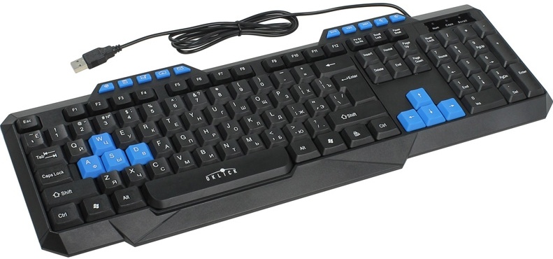 Клавиатура Oklick 750G Black USB (337452)- купить по низкой цене в интернет-магазине ОНЛАЙН ТРЕЙД.РУ Казани
