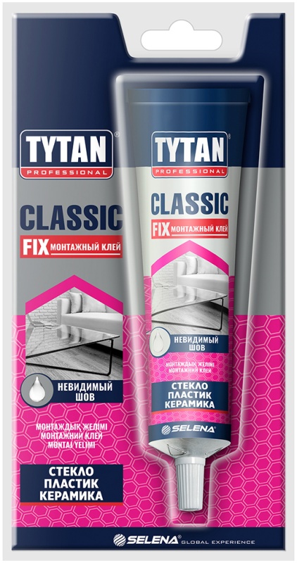 Клей монтажный Tytan Professional Classic Fix, 100 мл, прозрачный TYTAN 388 - купить по выгодной цене в интернет-магазине ОНЛАЙН ТРЕЙД.РУ Воронеж