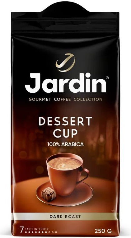 Кофе молотый JARDIN Dessert Cup, 250 г ОТ0549-12 — купить по низкой цене в интернет-магазине ОНЛАЙН ТРЕЙД.РУ