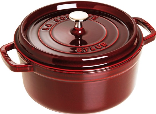 Кокот STAUB круглый, гранатовый, 28 см, 5, 85 л 1102887 — купить по низкой цене в интернет-магазине ОНЛАЙН ТРЕЙД.РУ