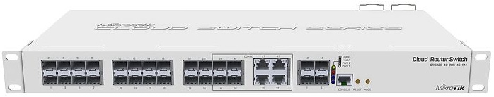 Коммутатор MIKROTIK 20PORT SFP 4SFP+ CRS328-4C-20S-4S+RM — купить по ...