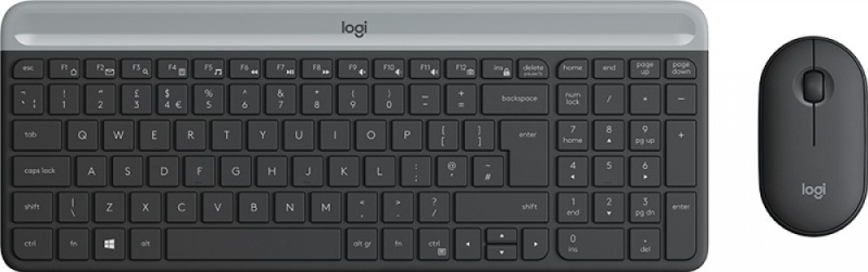 Комплект клавиатура и мышь Logitech MK470 Wireless Combo (графит) (920-009206)- купить по низкой цене в интернет-магазине ОНЛАЙН ТРЕЙД.РУ Казани