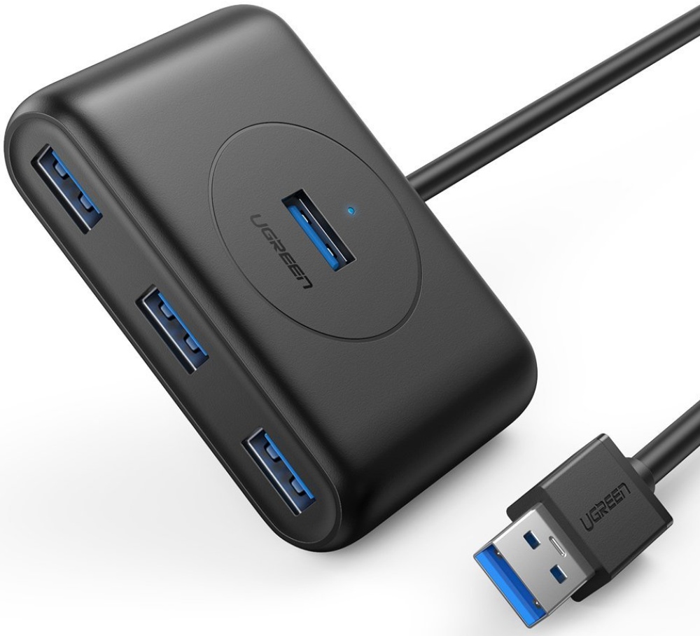 Хаб (разветвитель) UGREEN USB 3.0 x 4, 1 м, черный UGREEN 20291 — купить по низкой цене в интернет-магазине ОНЛАЙН ТРЕЙД.РУ