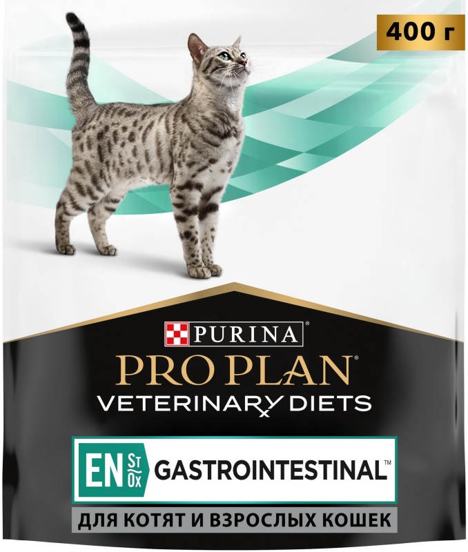 Корм сухой PRO PLAN® VETERINARY DIETS EN ST/OX Gastrointestinal диетический для кошек при расстройствах пищеварения 400 г 82886 — купить по низкой цене в интернет-магазине ОНЛАЙН ТРЕЙД.РУ