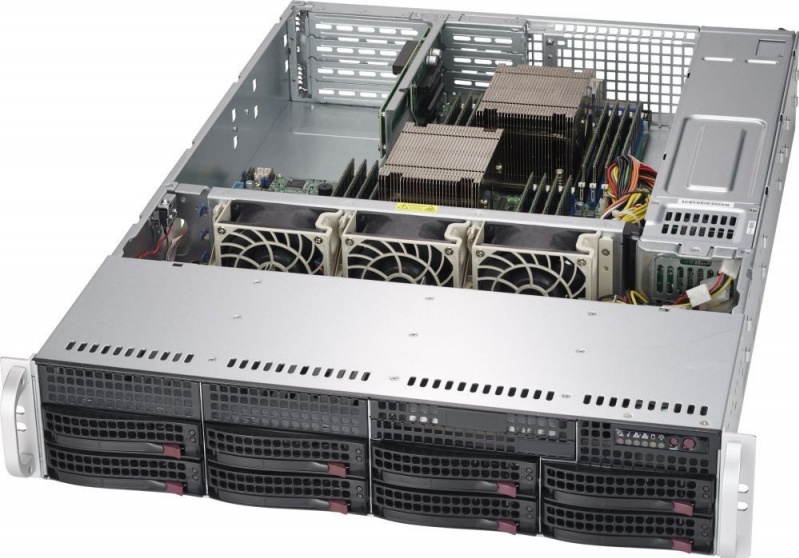 Корпус для сервера SuperMicro 2U 2x740 Black (CSE-825TQC-R740WB) — купить в интернет-магазине ОНЛАЙН ТРЕЙД.РУ