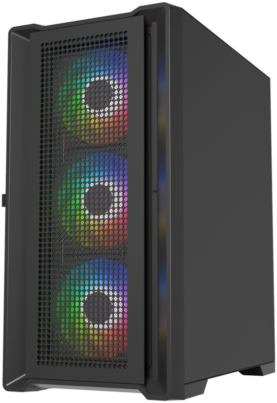 Корпус Powercase Alisio Micro X4B V2, черный (CAMCXB-A4) — купить по ...