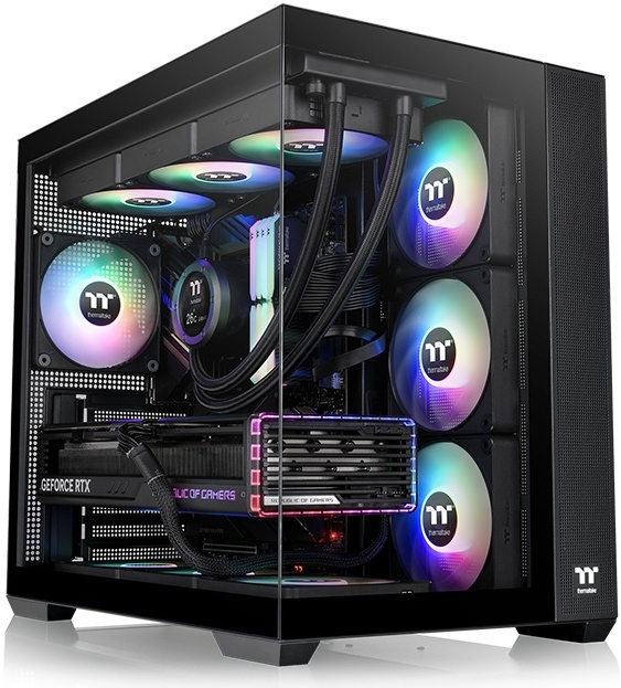 Корпус Thermaltake View 380 TG ARGB Black (CA-1Z2-00M1WN-00) — купить по низкой цене в интернет-магазине ОНЛАЙН ТРЕЙД.РУ