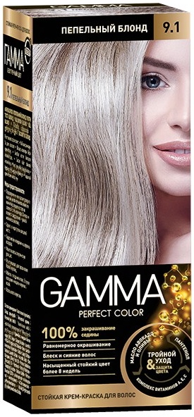 Краска для волос gamma perfect color пепельно-русый