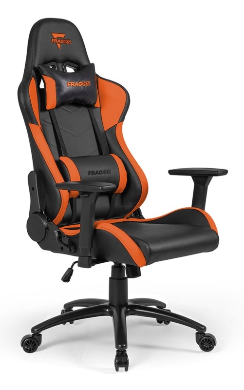 Кресло компьютерное игровое glhf 2x black orange